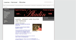 Desktop Screenshot of aladin-reinigung.de
