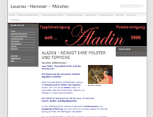 Tablet Screenshot of aladin-reinigung.de